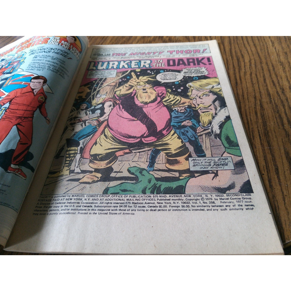 Thor #256 February 1977 Marvel Comics - Picture 3 of 5